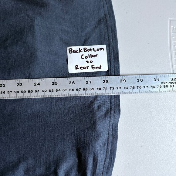 Unbound Merino 100% Wool Button Down Long Sleeve Shirt - Men's Size L - Gray - Picture 9 of 9